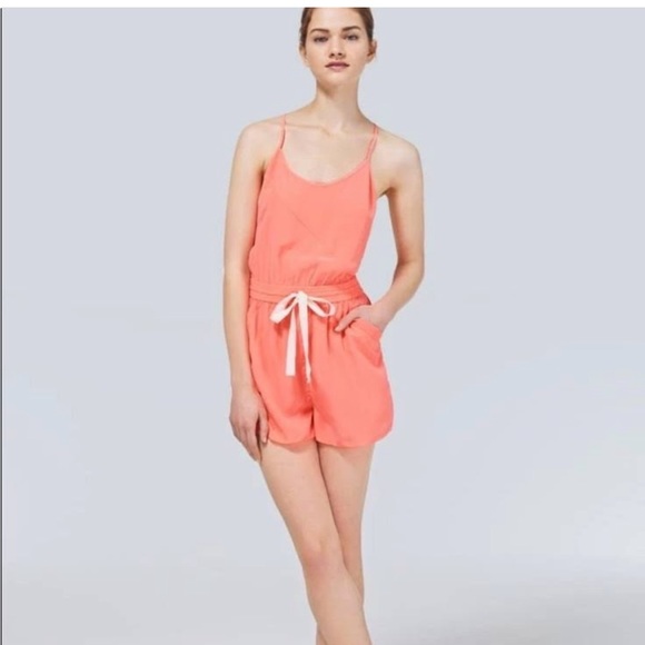 100% Silk Colbalt Blue Wilfred Romper from Aritizia - Picture 2 of 10